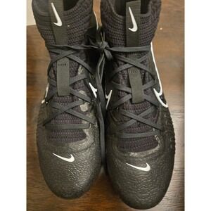 Nike Alpha Huarache 9 Varsity Lax Lacrosse Cleats Black White Men's‎